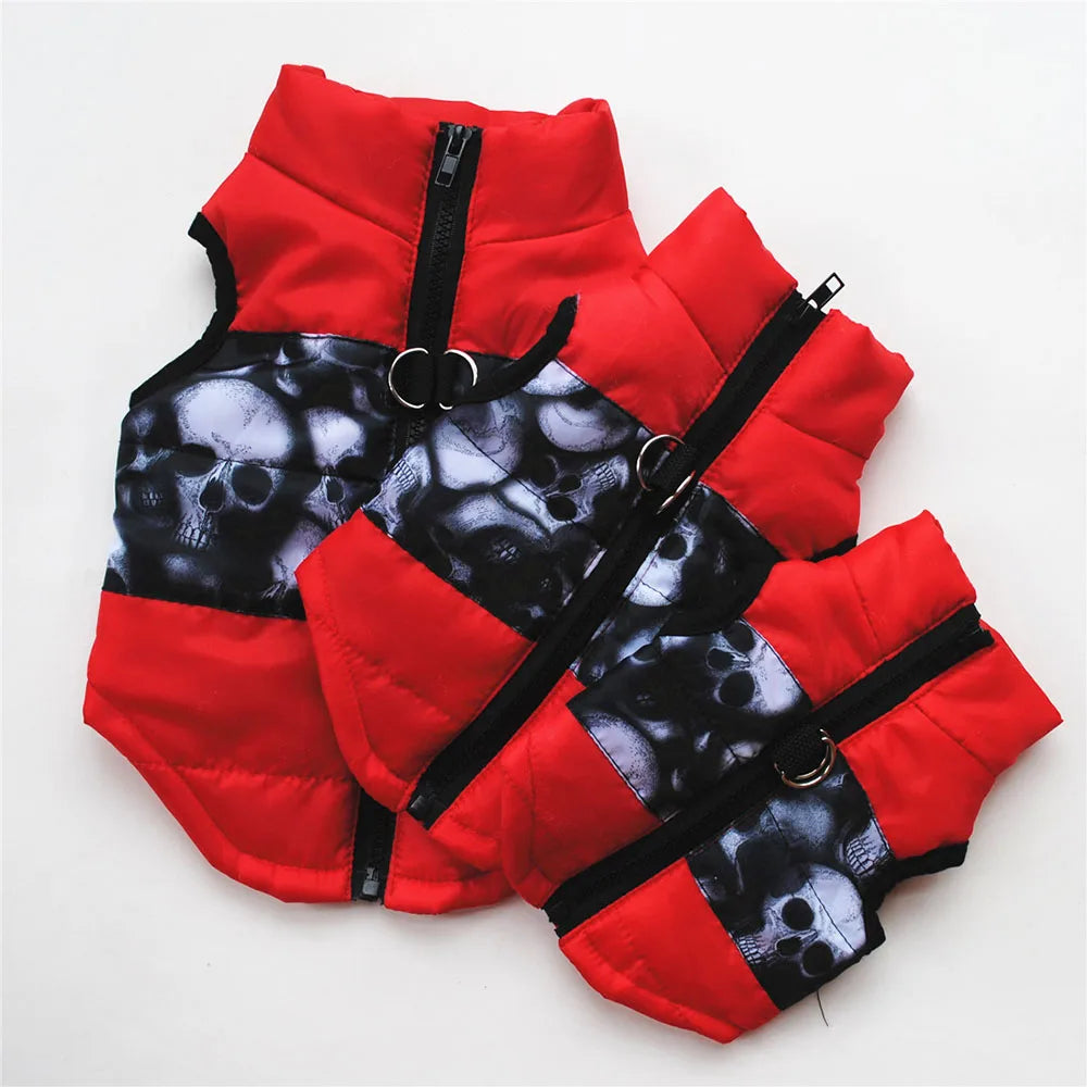 Winter Warm Dog Clothes for Small Dogs Puppy Pet Clothing Windproof Dog Jacket Coat Cotton Vest for Chihuahua French Bulldog Pug