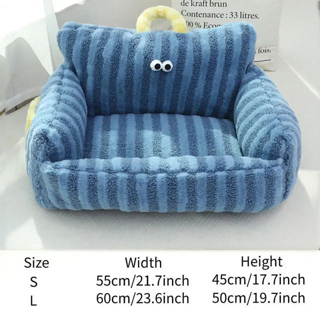 Cat Bed Sofa Winter Warm Foam Neck Pad Nest Beds Pet Deep Sleeping Bed For Small Medium Dogs Comfortable Plush Puppy Supplies