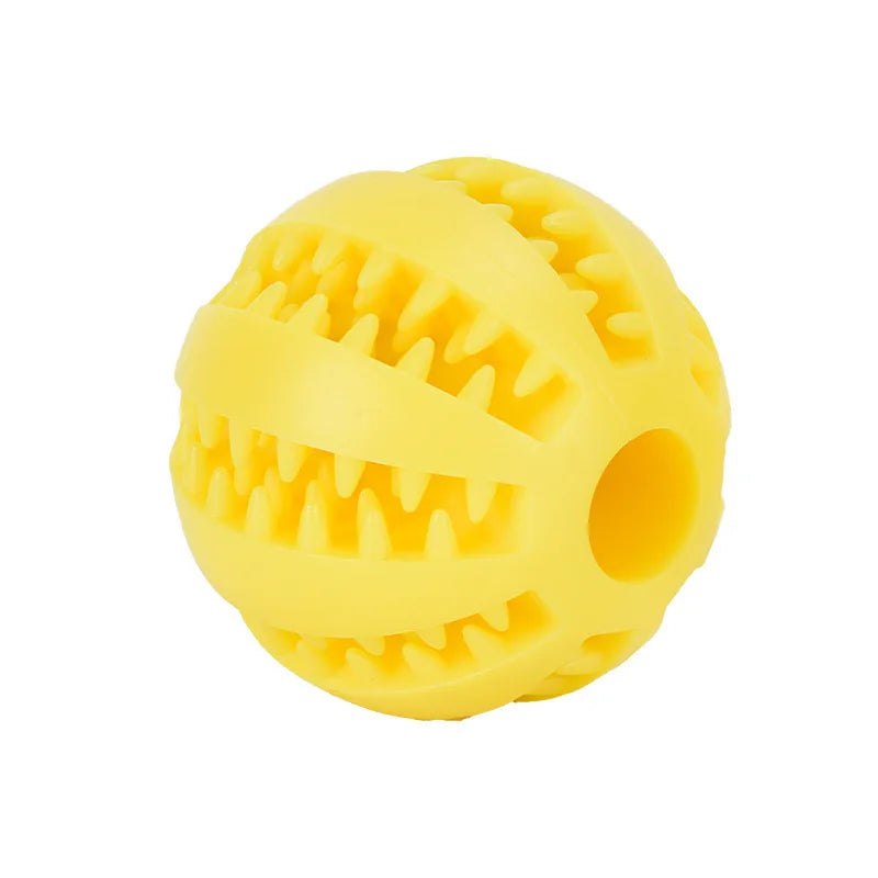 Pet Dog Toy Interactive Rubber Balls for Small Large Dogs Puppy Cat Chewing Toys Pet Tooth Cleaning Indestructible Dog Food Ball